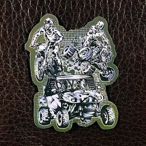 Triple Threat Extreme Single Decor Accent Athletics Sticker